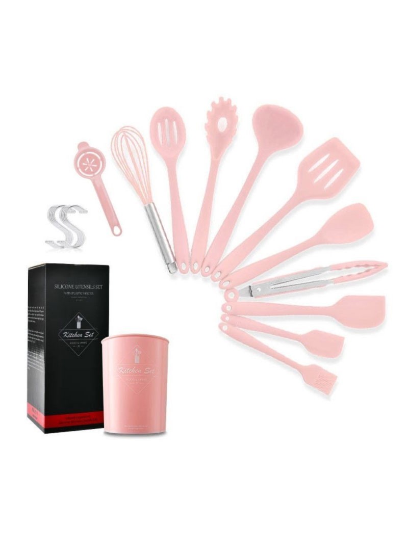 10/11PCS Silicone Kitchenware Non-stick Cookware Cooking Tool Spatula Ladle  Egg Beaters Shovel Spoon Soup Kitchen Utensils Set