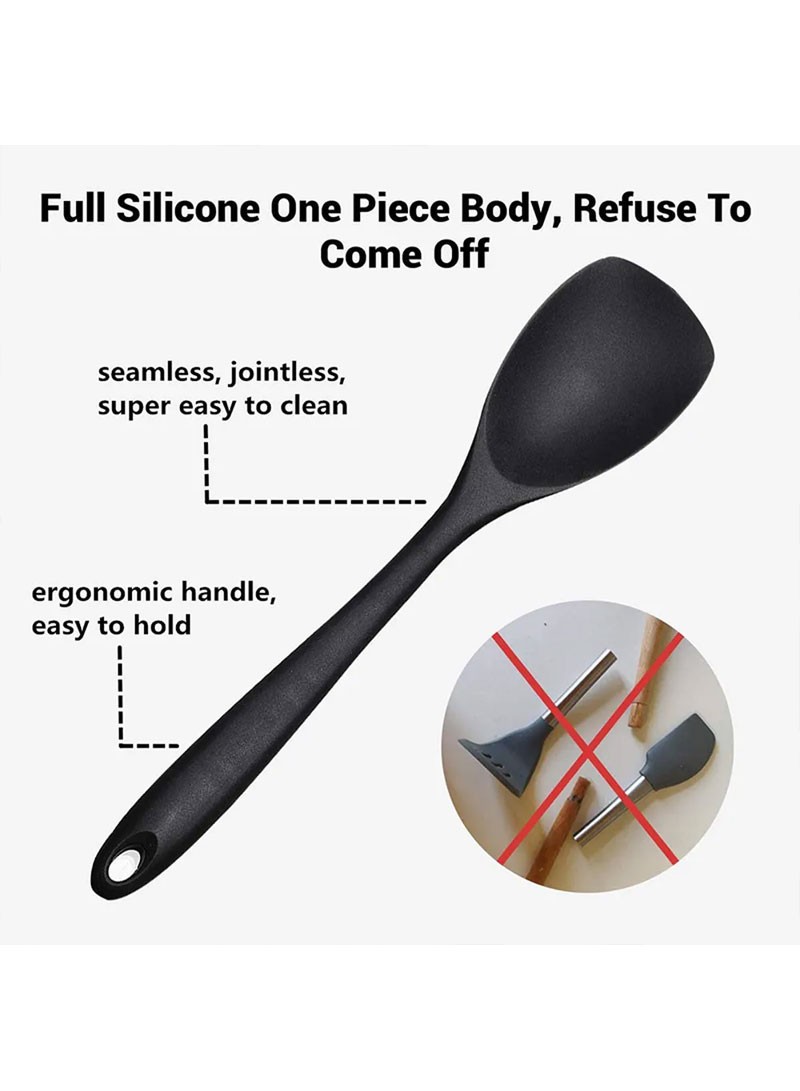 10/11PCS Silicone Kitchenware Non-stick Cookware Cooking Tool Spatula Ladle  Egg Beaters Shovel Spoon Soup Kitchen Utensils Set