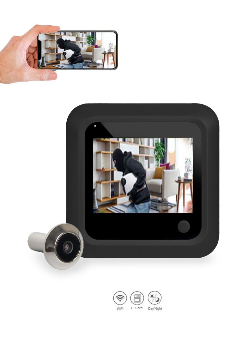 Digital best sale peephole camera