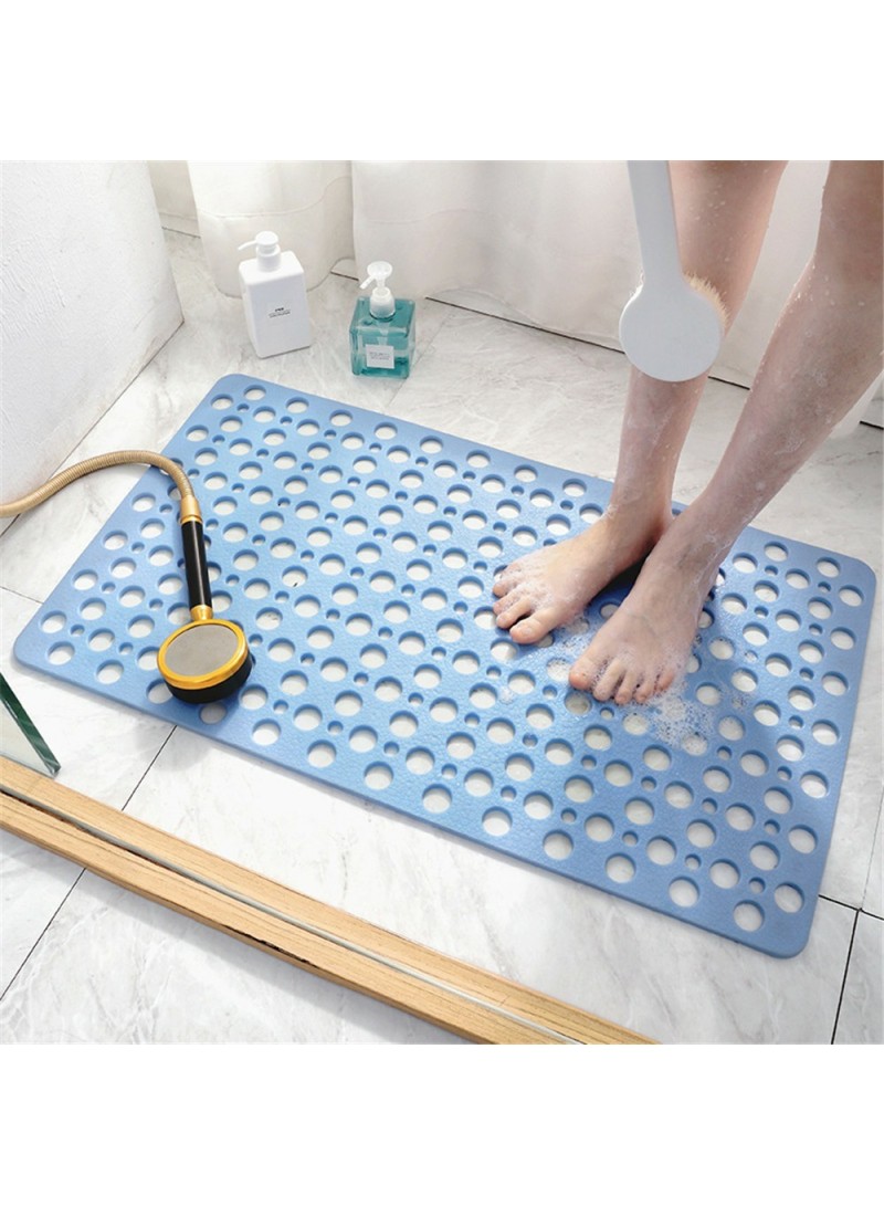 Long Bath Mat With Tpe Material For Bathroom, Non-slip With