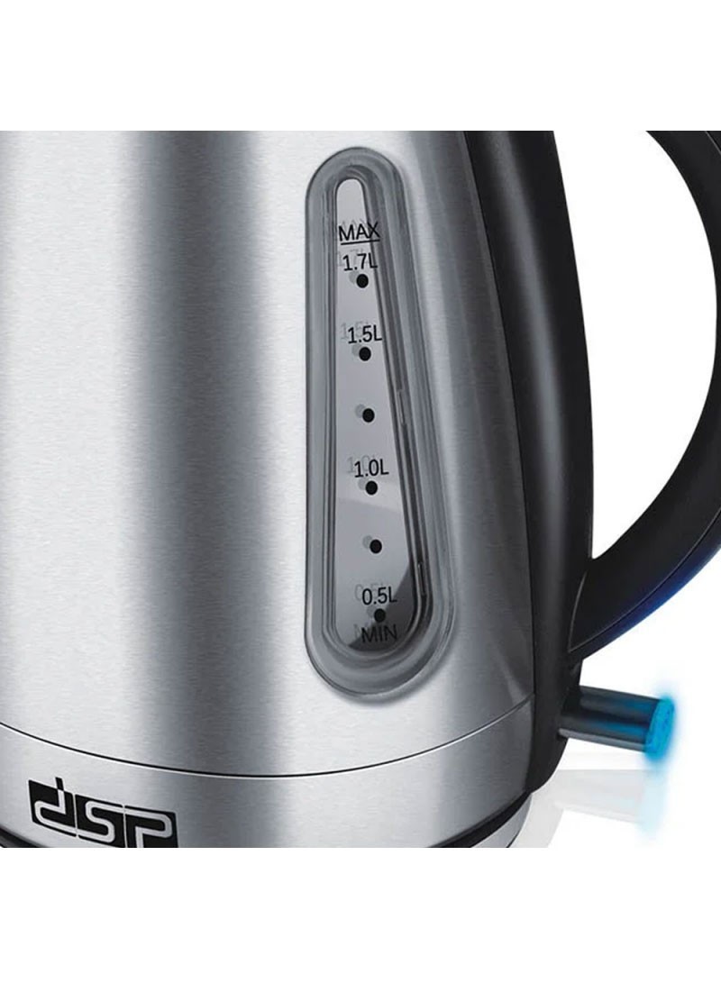 dsp 1.7l stainless steel electric kettle