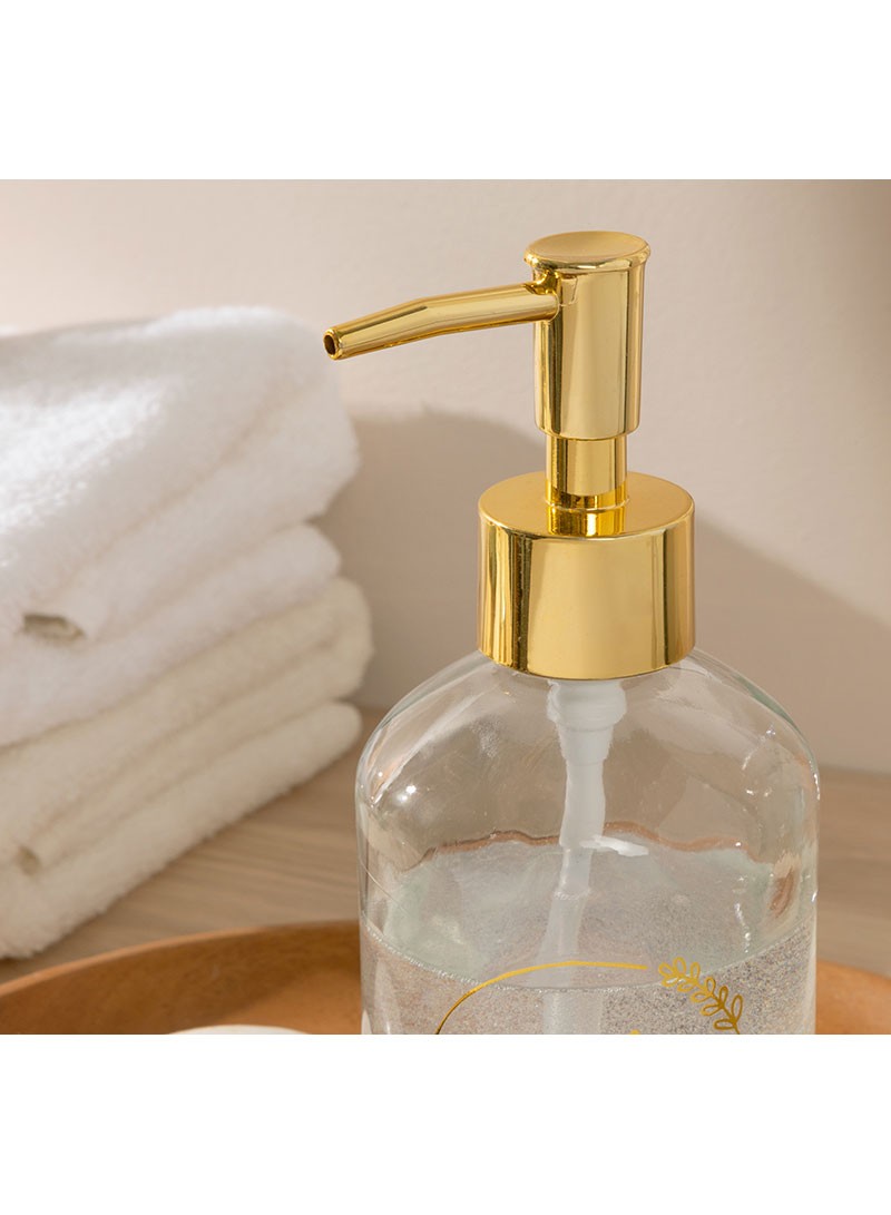 Soft Bath Glass Liquid Soap Dispenser - Gold