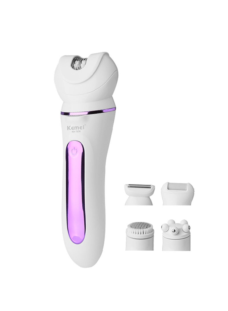 3W 360 C Massage Whole Body Washable One Machine With Five Functions Kemei Hair Removal Home Hair Removal Machine Km 7936 L6.5 x W2.1 inch ishtari