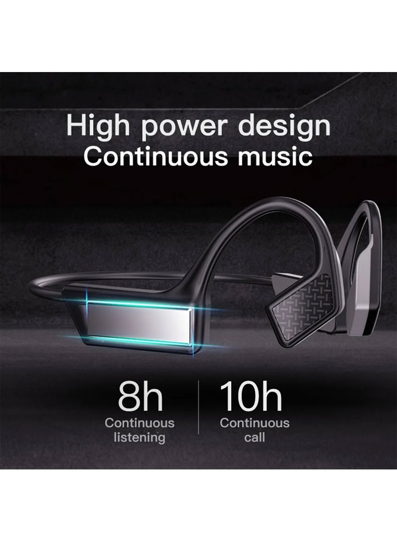 K08 Bone Conduction Bluetooth 5.0 Headset Wireless Sports Earphone