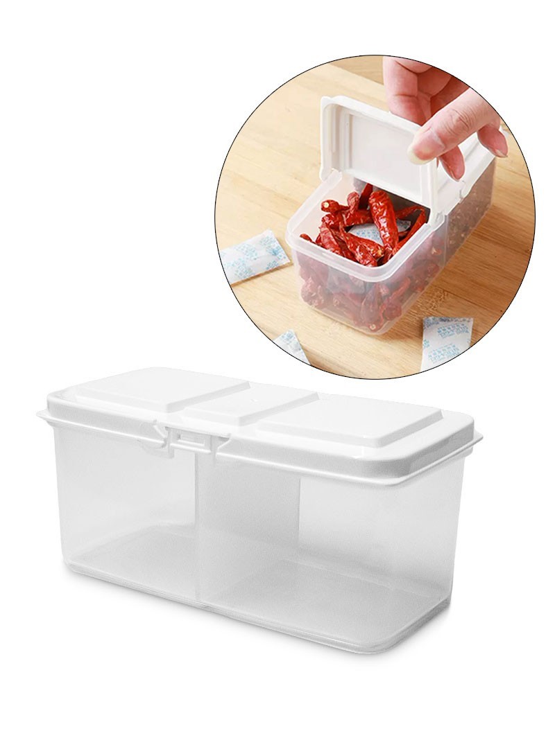 Carrotez Food Storage Container, 3 Compartment Food Container