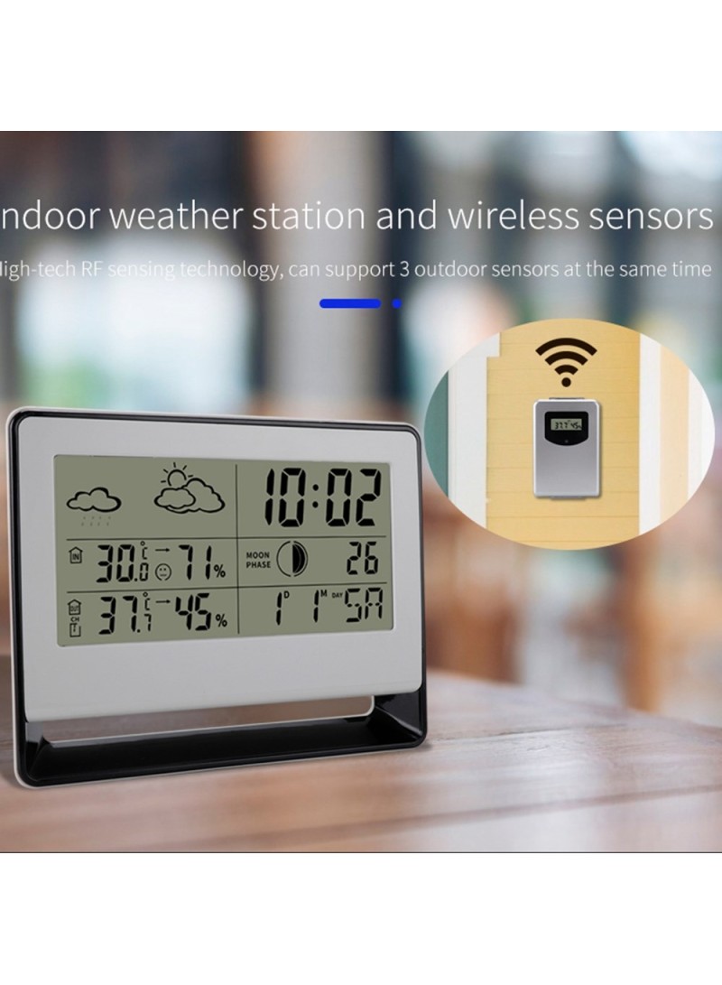 Digital Weather Station with Forecast, Temperature, Clock, and Moon Phase