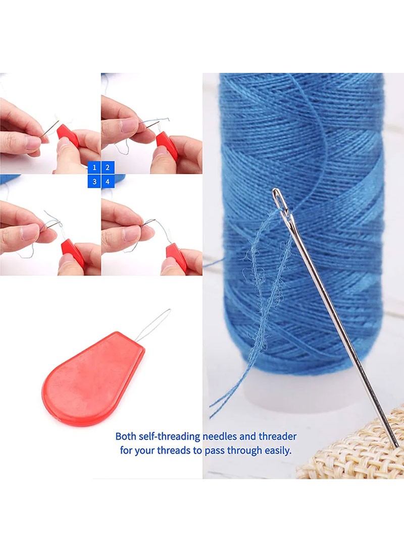 172 Pcs Set Home Travel Sewing Kit Thread & Needle with Multiple Color  Threads (L8.3 x W4.9 x H1.2)inch