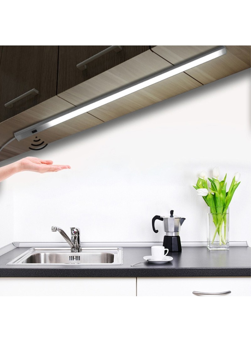 50CM /40CM /30CM LED Bar Light Series Connection 12V Hand Waving Sensor  Lamp Indoor Rigid Strip Under Cabinet Kitchen Lighting - AliExpress