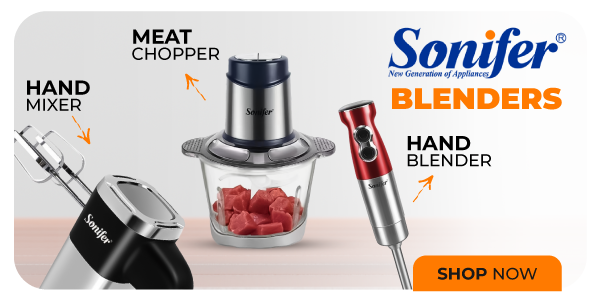 Electric Hand Blender Kitchen Portable 500W 6-Speeds 3-in-1 Immersion Blender with Turbo Function Stainless Steel Whisk, Size: 225